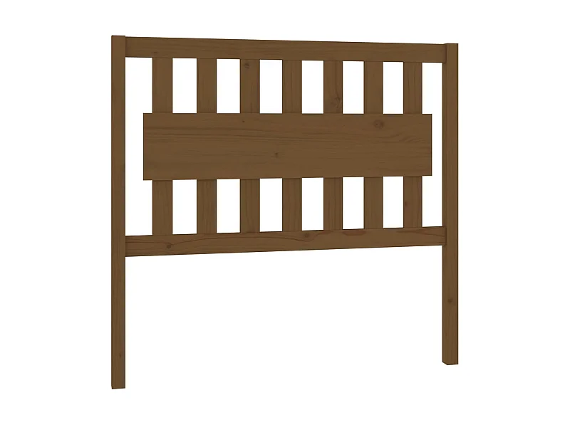 Cabecero de cama madera maciza pino marrón miel 105,5x4x100 cm ES36252