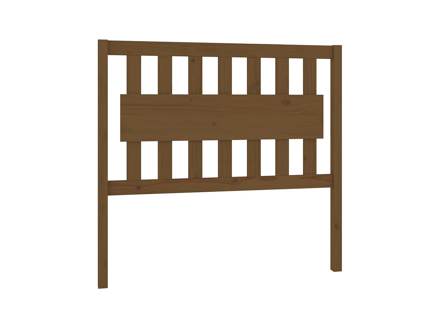 Tête de lit Marron miel 105,5x4x100 cm Bois massif de pin POI96826 BonneVie Meuble