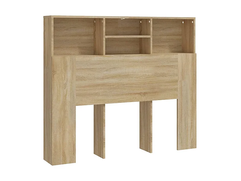 Armoire de tête de lit Chêne sonoma 120x19x103,5 cm POI53420 BonneVie Meuble