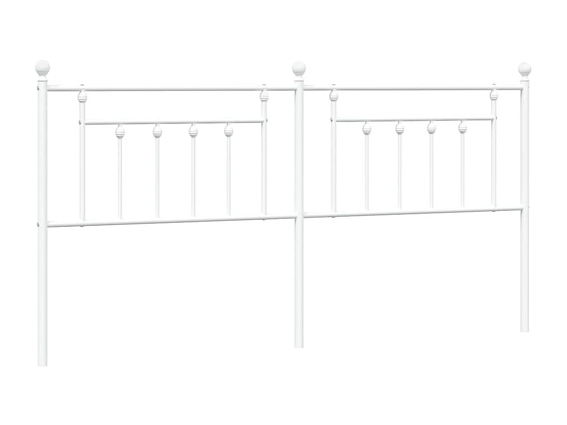 Cabeceira de cama 193 cm metal branco PT275861