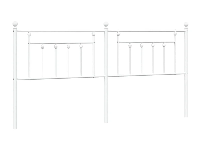 Tête de lit métal blanc 193 cm POI52791 BonneVie Meuble
