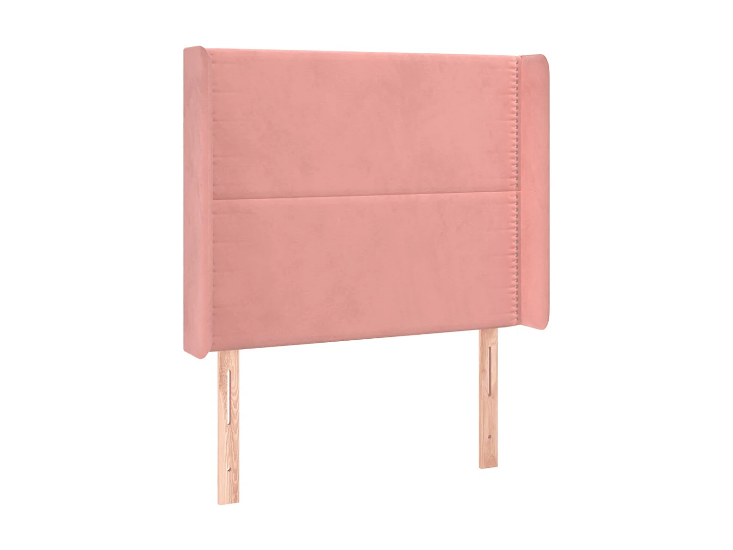 Tête de lit à LED Rose 93x16x118/128 cm Velours POI12887 BonneVie Meuble