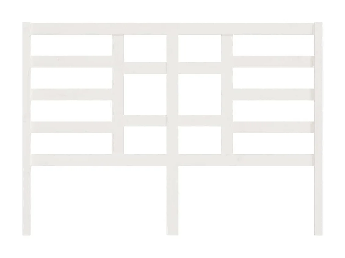 Tête de lit Blanc 166x4x104 cm Bois massif de pin POI38216 BonneVie Meuble