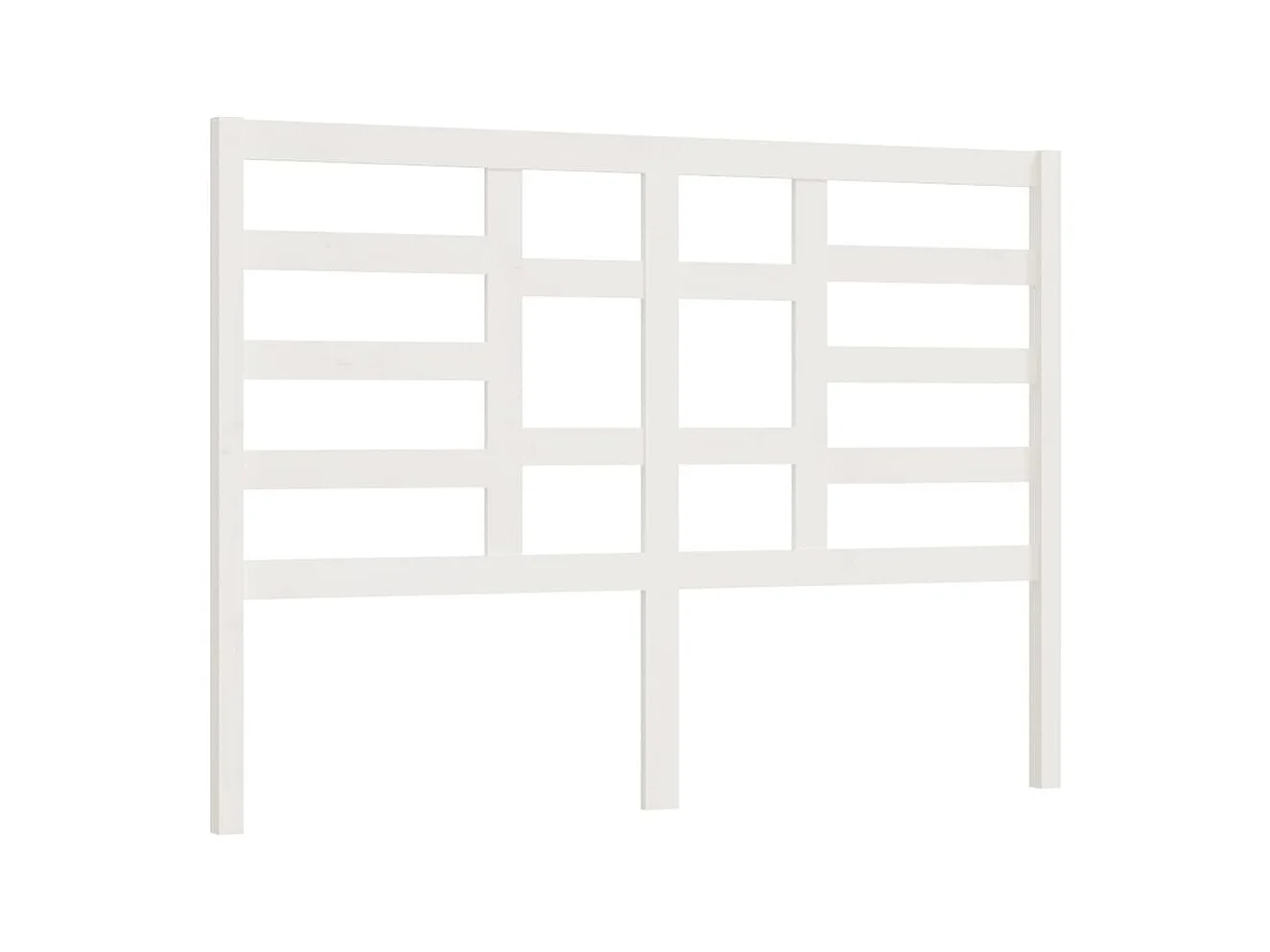 Tête de lit Blanc 166x4x104 cm Bois massif de pin POI38216 BonneVie Meuble