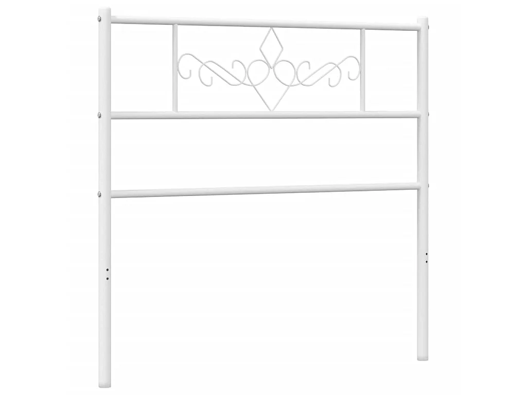 Cabeceira de cama 75 cm metal branco PT546277
