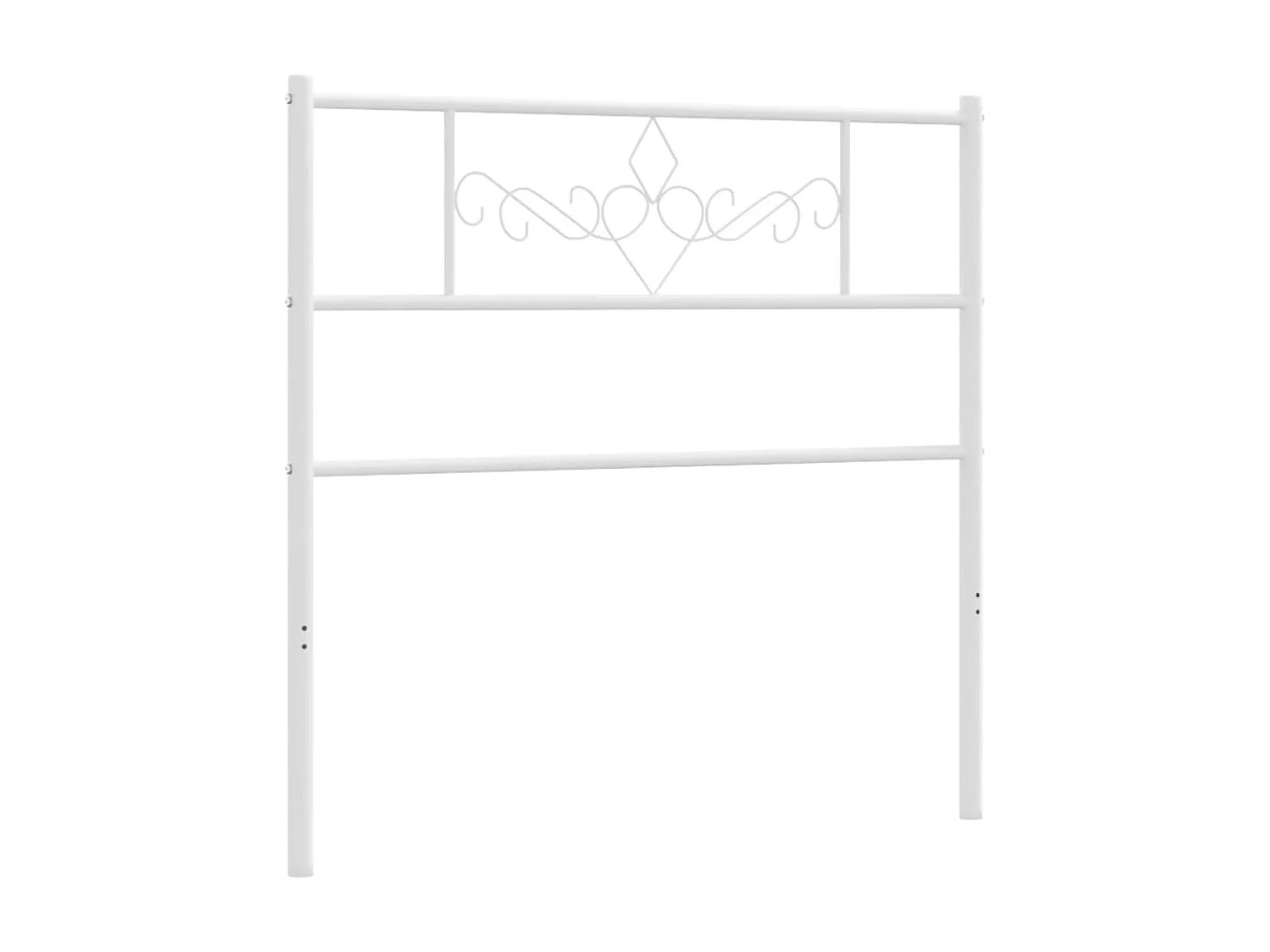 Cabeceira de cama 75 cm metal branco PT546277