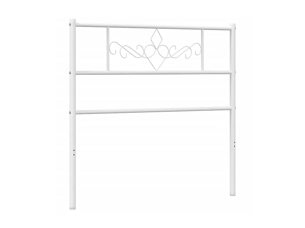 Tête de lit métal blanc 75 cm POI20412 BonneVie Meuble