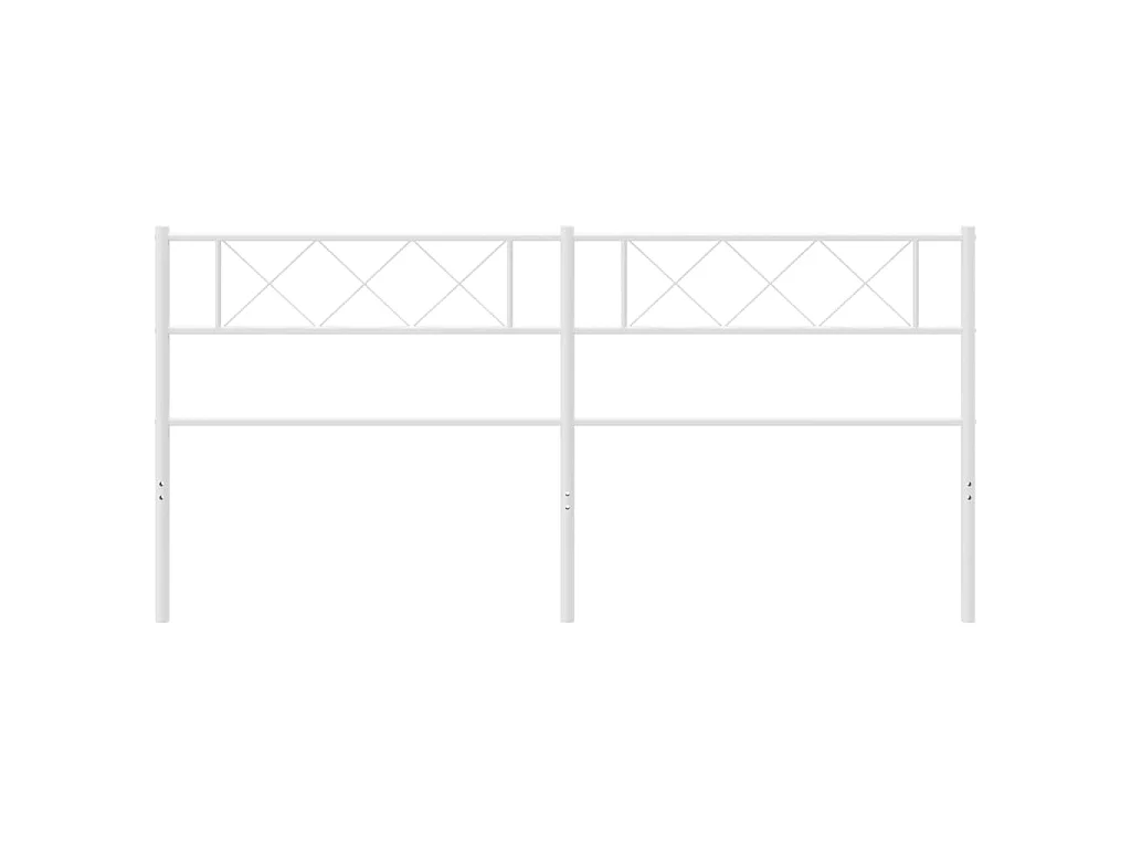 Cabeceira de cama 193 cm metal branco PT545707