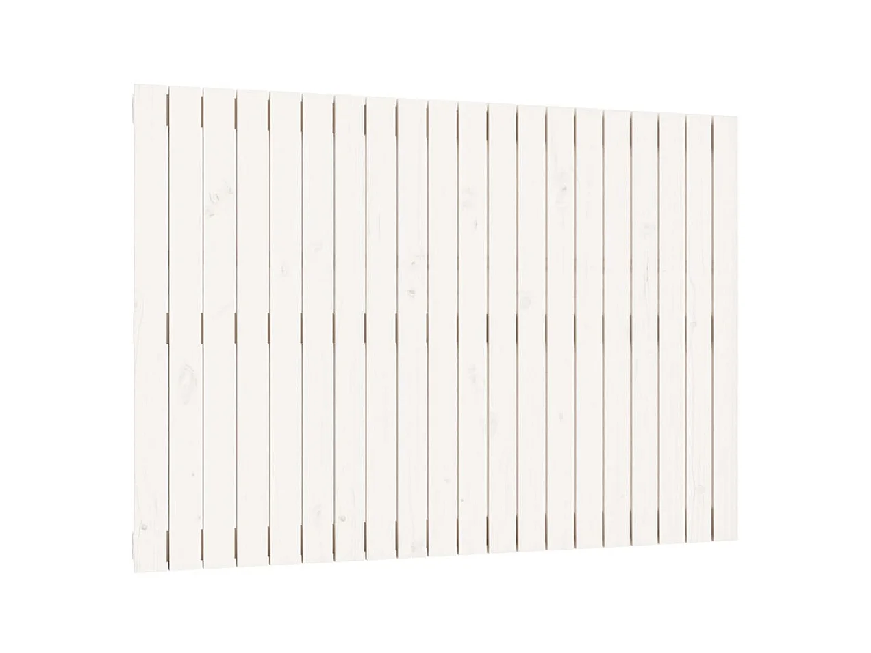 Testiera | Testata del letto da Parete Bianca 127,5x3x90 cm Legno Massello di Pino