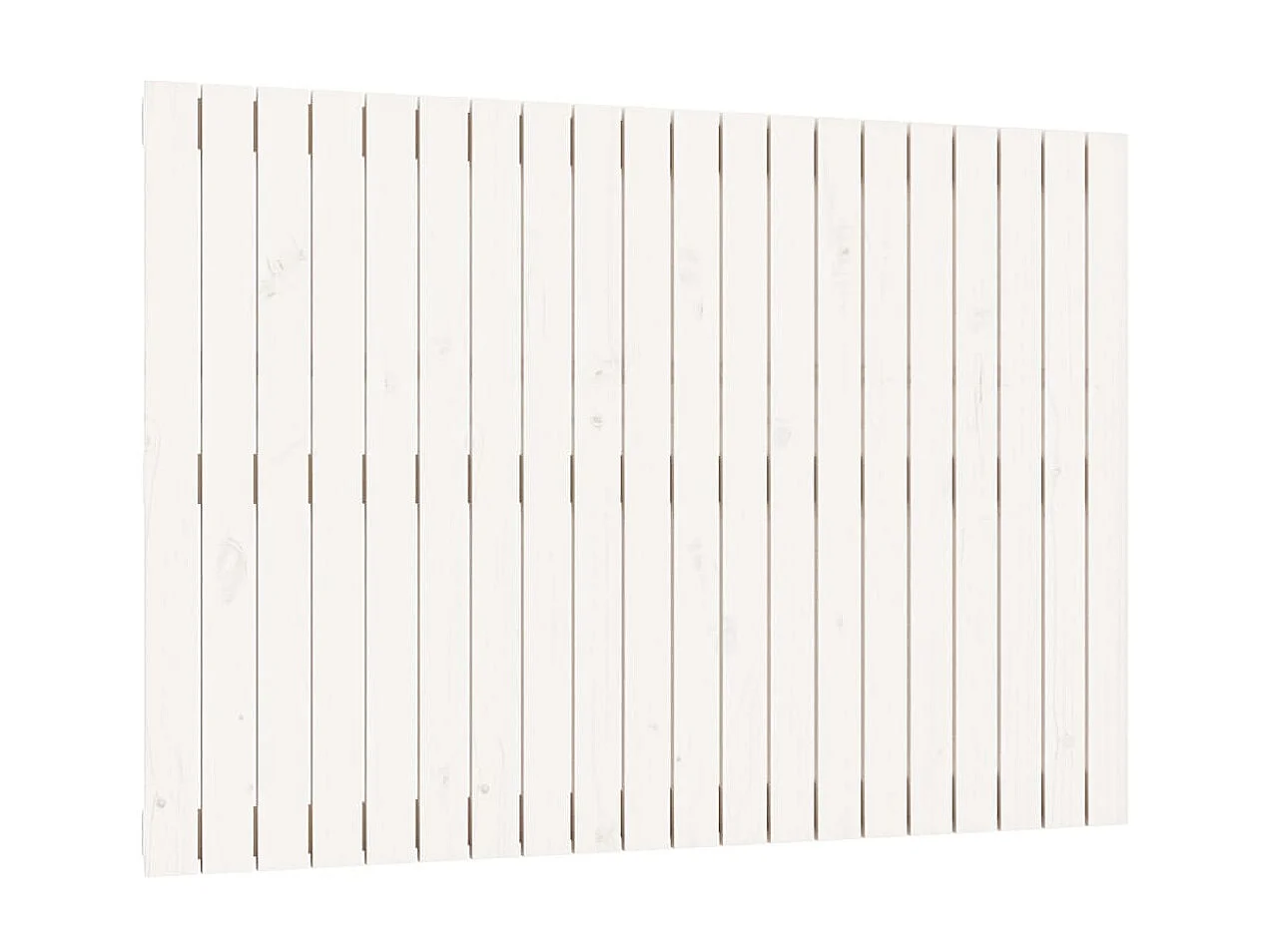 Tête de lit murale Blanc 127,5x3x90 cm Bois massif de pin POI84266 BonneVie Meuble