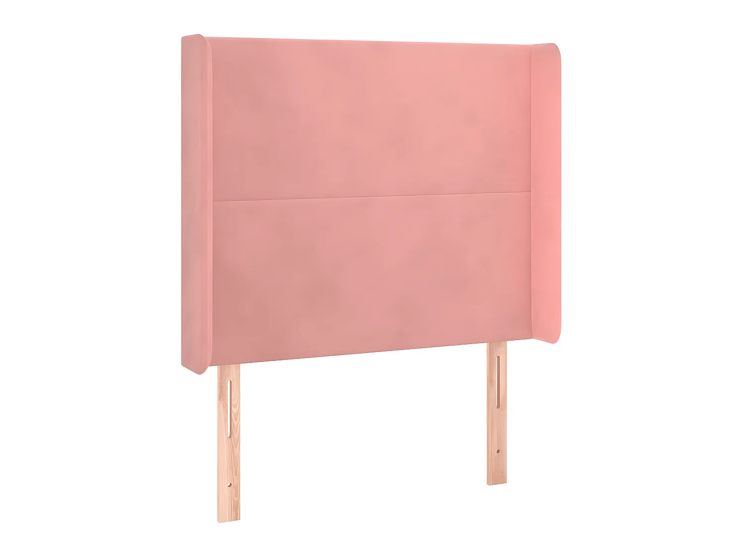 Tête de lit avec oreilles Rose 83x16x118/128 cm Velours POI62467 BonneVie Meuble