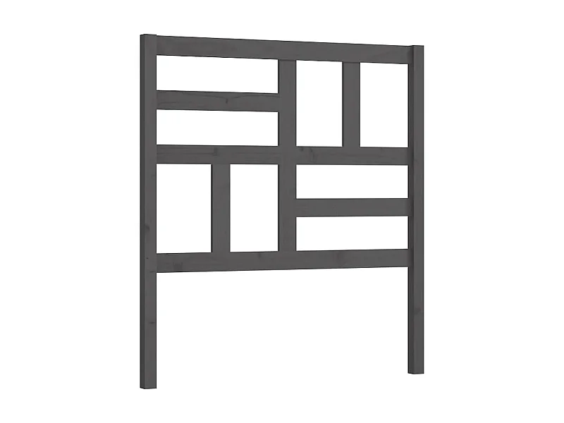 Tête de lit Gris 81x4x104 cm Bois massif de pin POI40138 BonneVie Meuble