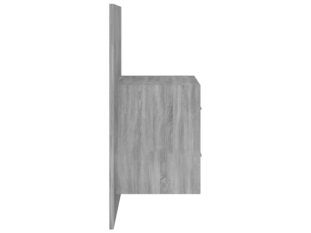 Tête de lit avec armoires sonoma gris Bois d'ingénierie POI85008 BonneVie Meuble