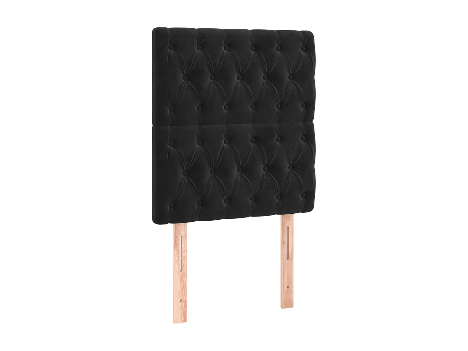 Têtes de lit 2 pcs Noir 80x7x78/88 cm Velours POI27556 BonneVie Meuble