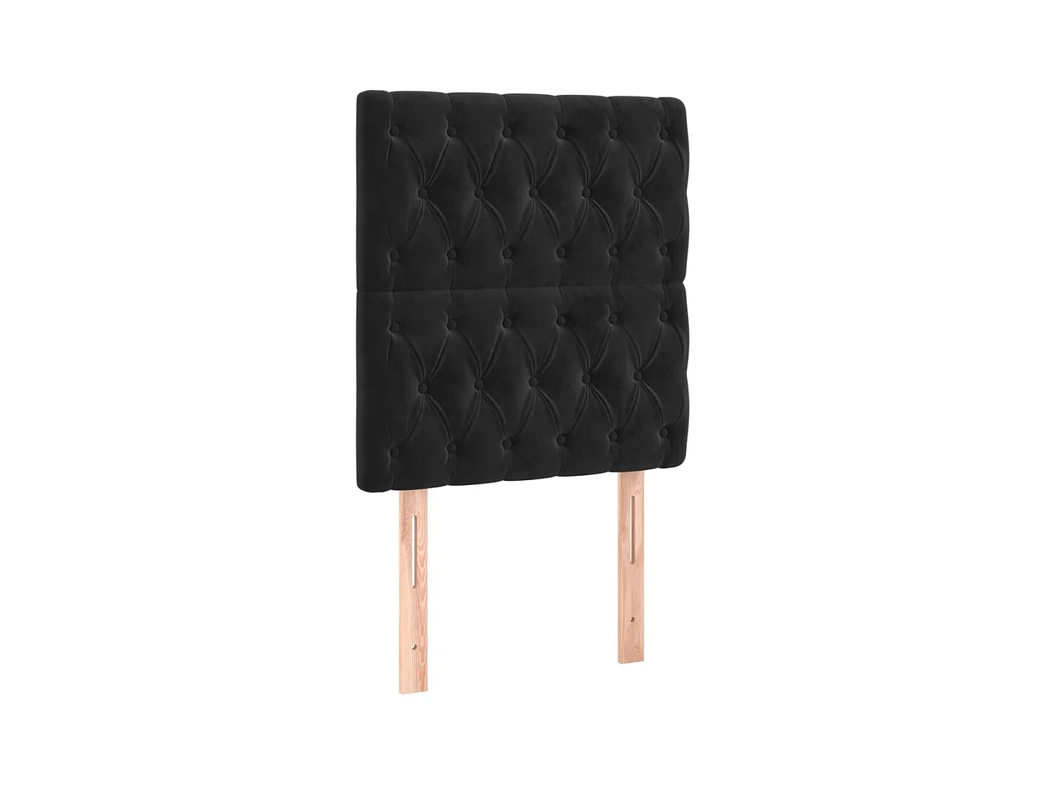 Têtes de lit 2 pcs Noir 80x7x78/88 cm Velours POI27556 BonneVie Meuble