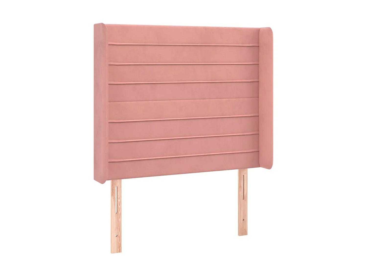 Tête de lit à LED Rose 93x16x118/128 cm Velours POI35340 BonneVie Meuble
