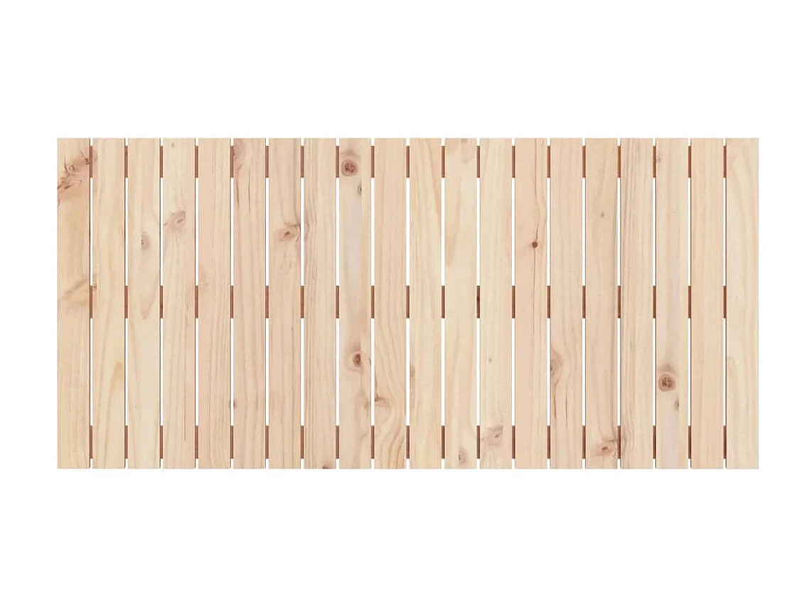 Tête de lit murale 127,5x3x60 cm Bois massif de pin POI88686 BonneVie Meuble