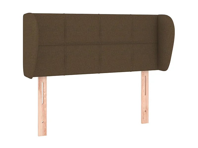 Cabecero de tela marrón oscuro 83x23x78/88 cm ES27084