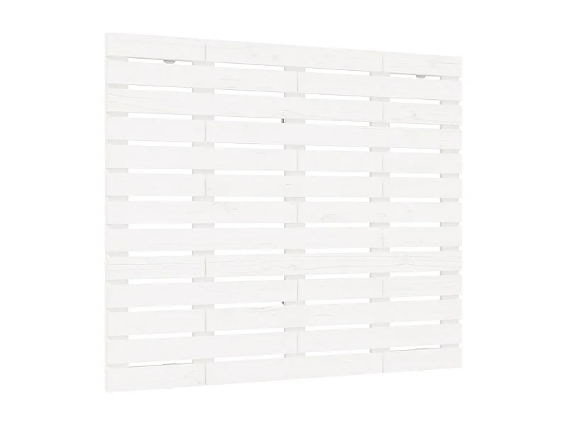 Hoofdbord wandmontage 146x3x91,5 cm massief grenenhout wit NL647267