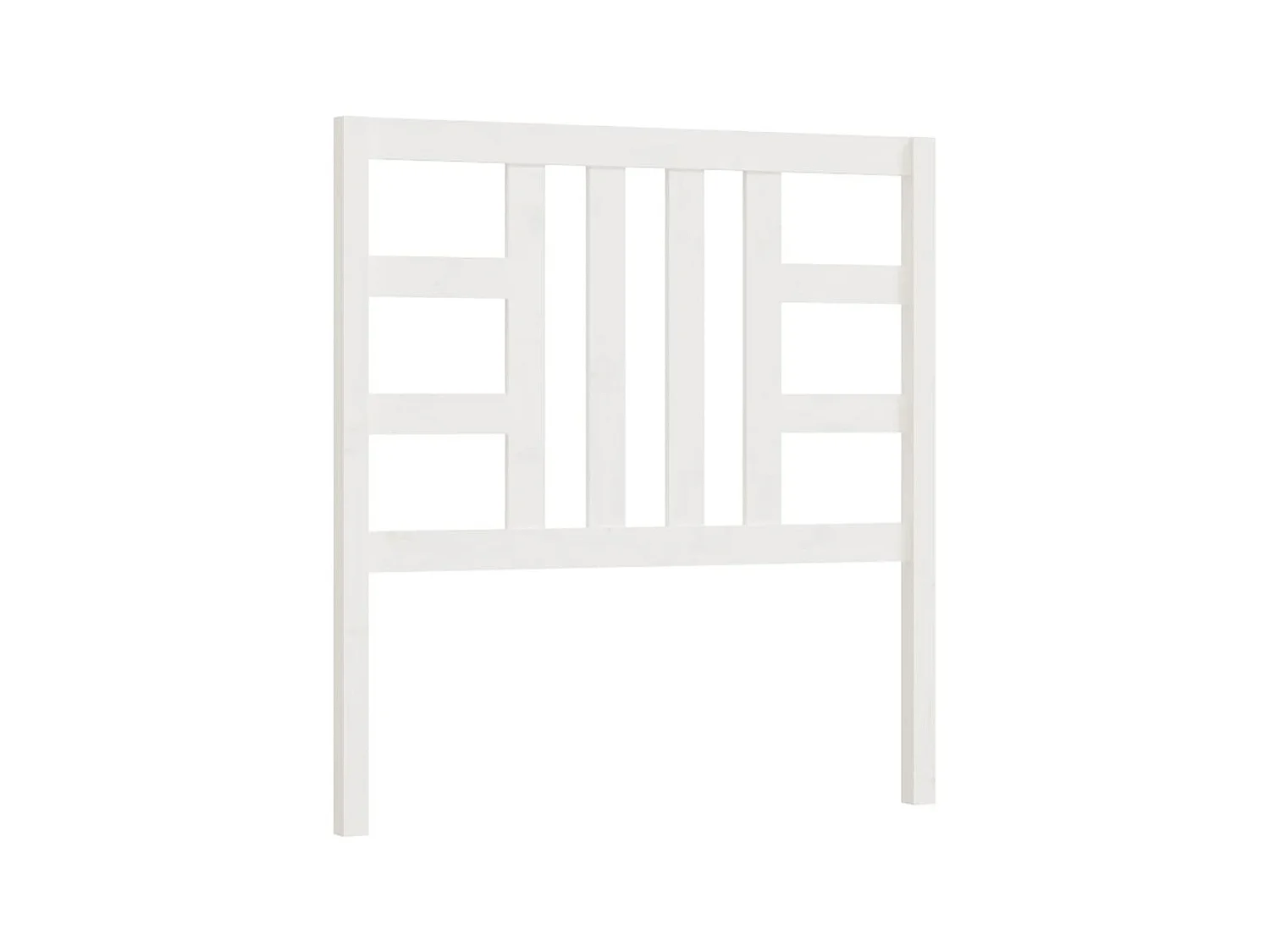 Tête de lit Blanc 106x4x100 cm Bois massif de pin POI39239 BonneVie Meuble