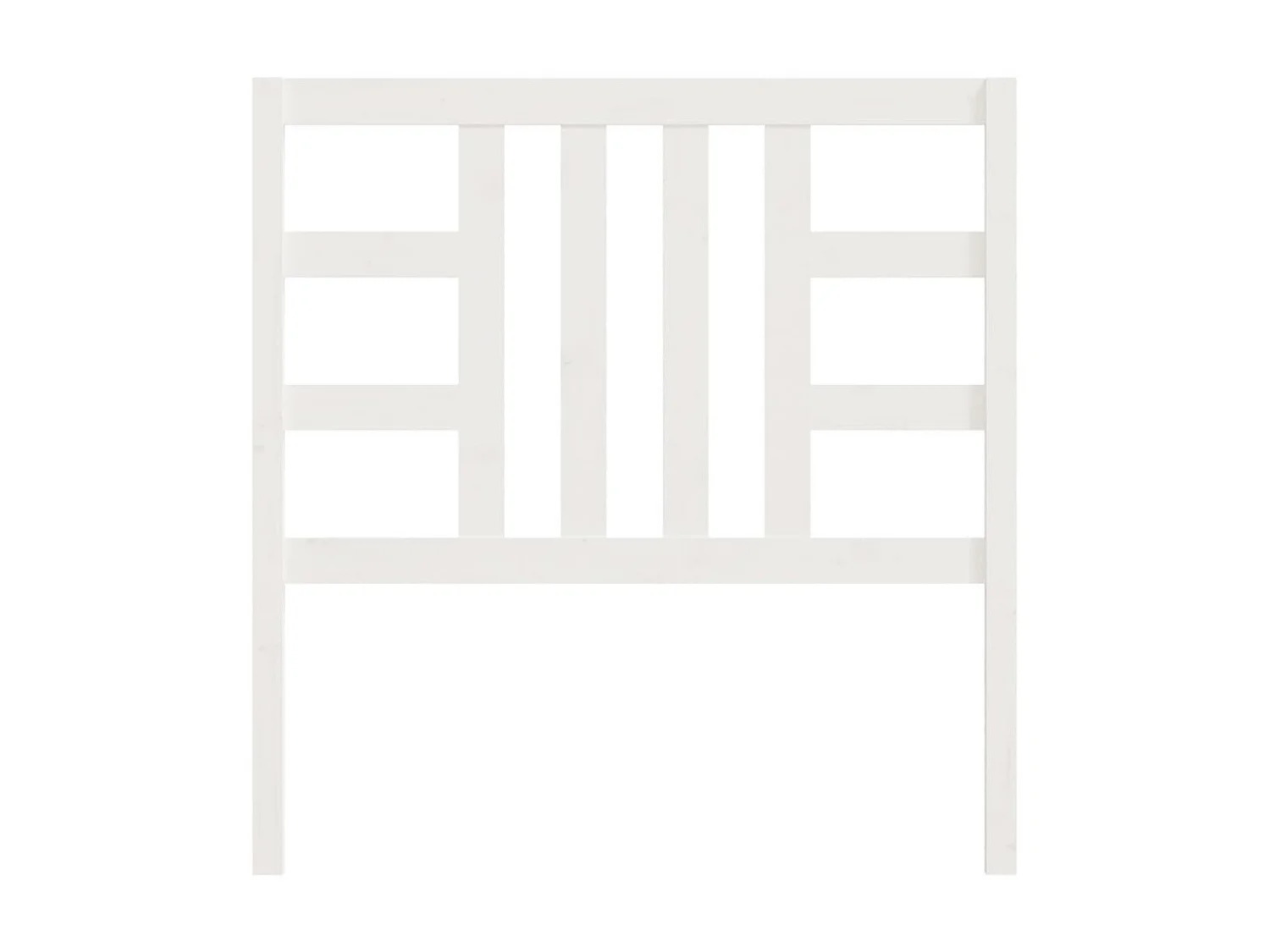 Tête de lit Blanc 106x4x100 cm Bois massif de pin POI39239 BonneVie Meuble