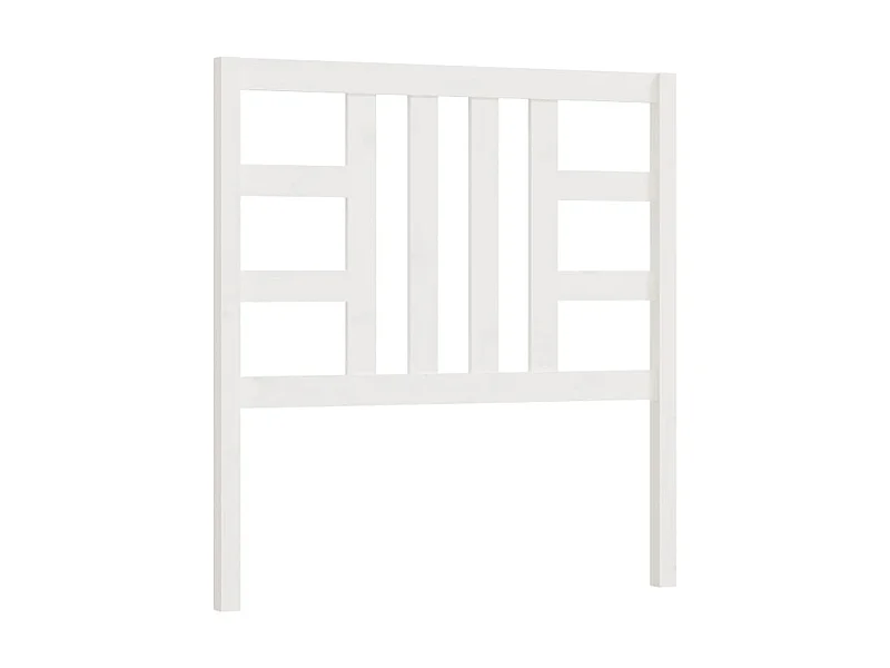 Tête de lit Blanc 106x4x100 cm Bois massif de pin POI39239 BonneVie Meuble
