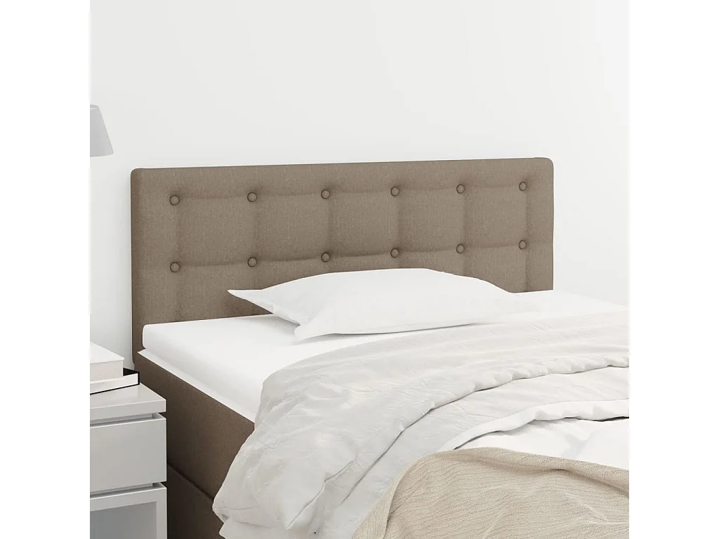 Tête de lit Taupe 80x5x78/88 cm Tissu POI67834 BonneVie Meuble