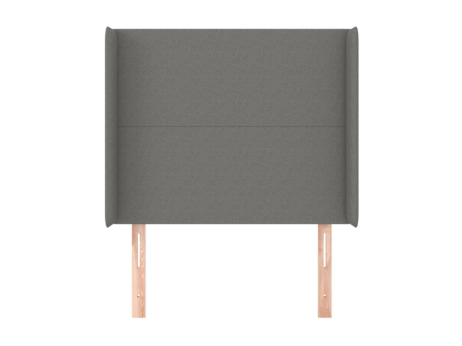 Tête de lit avec oreilles Gris foncé 93x16x118/128 cm Tissu POI46990 BonneVie Meuble