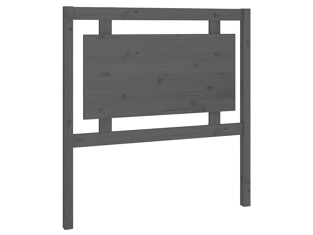 Cabeceira de cama 95,5x4x100 cm pinho maciço cinzento PT612540