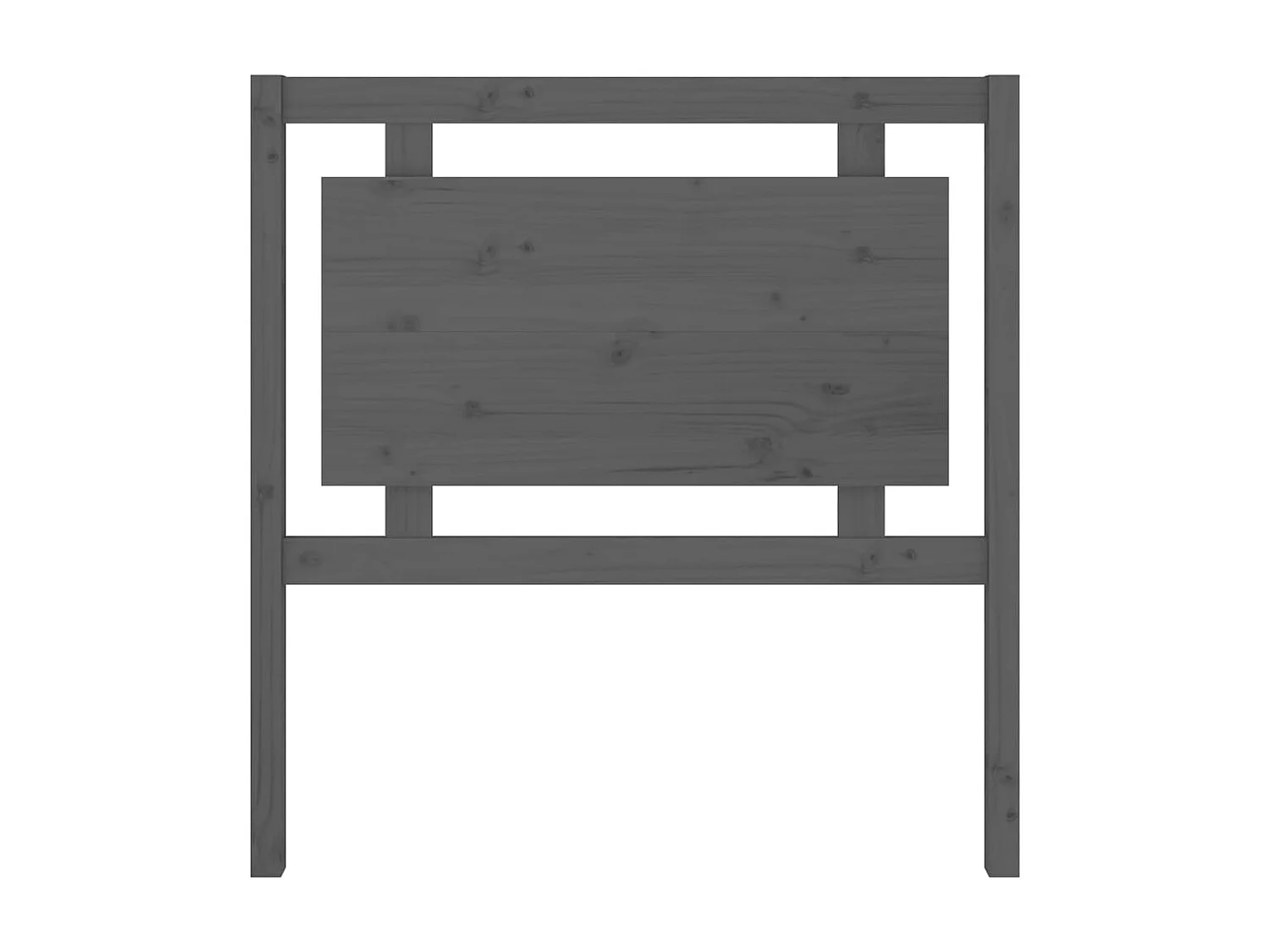 Tête de lit Gris 95,5x4x100 cm Bois massif de pin POI86747 BonneVie Meuble