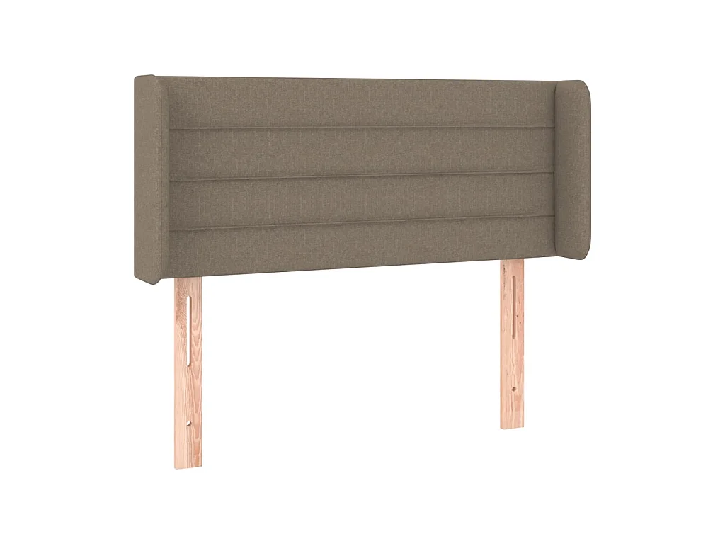 Tête de lit avec oreilles Taupe 83x16x78/88 cm Tissu POI10237 BonneVie Meuble