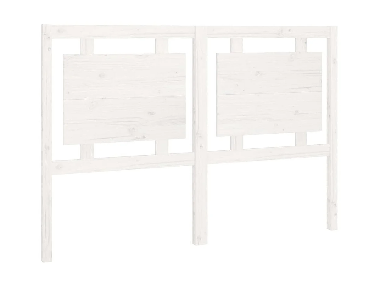 Testiera | Testata del letto per Letto Bianca 145,5x4x100 cm Legno Massello di Pino