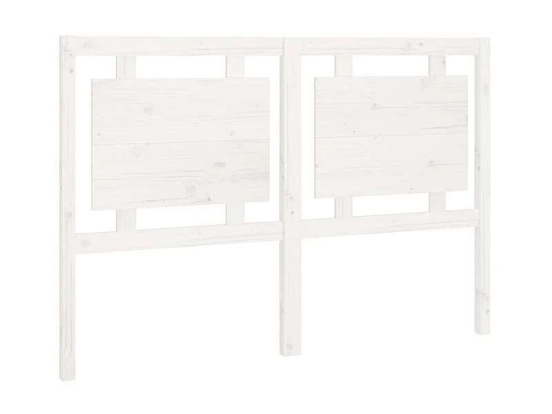 Cabecero de cama madera maciza de pino blanco 145,5x4x100 cm ES13033