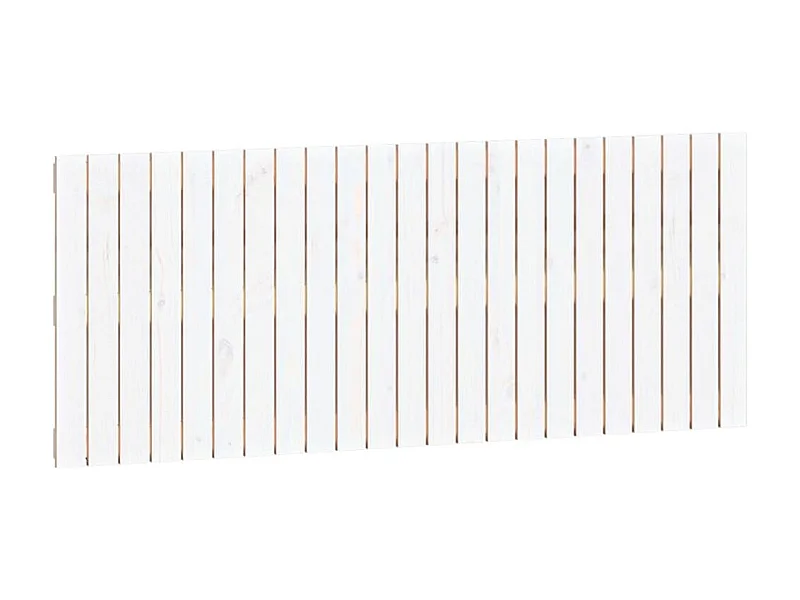 Cabeceira de parede 147x3x60 cm madeira de pinho maciça branco PT261138