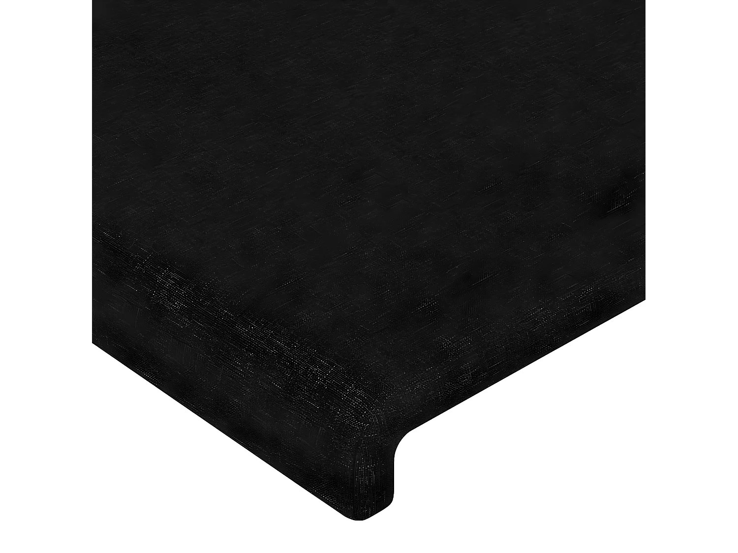 Tête de lit Noir 90x5x78/88 cm Tissu POI65146 BonneVie Meuble