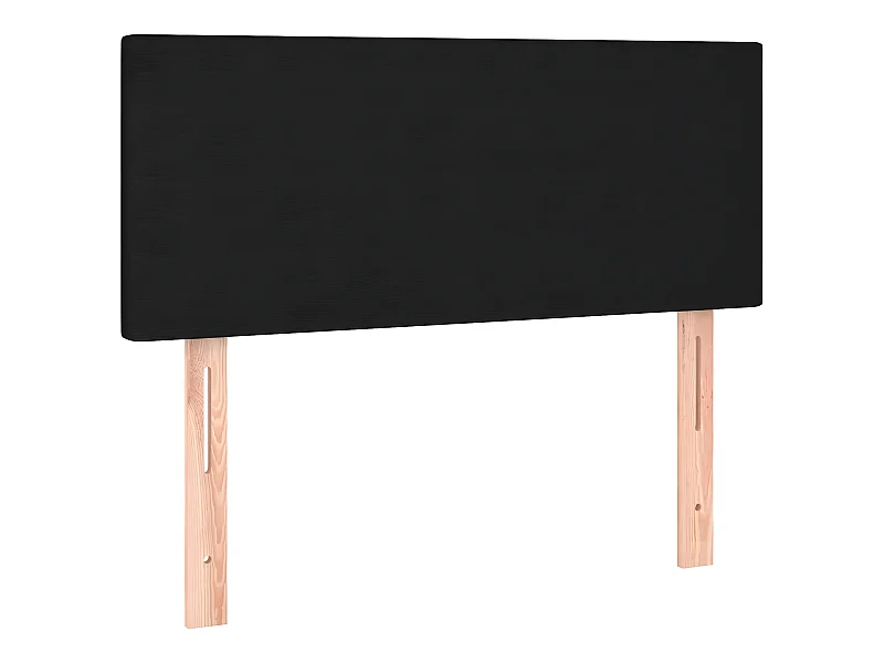 Tête de lit Noir 90x5x78/88 cm Tissu POI65146 BonneVie Meuble