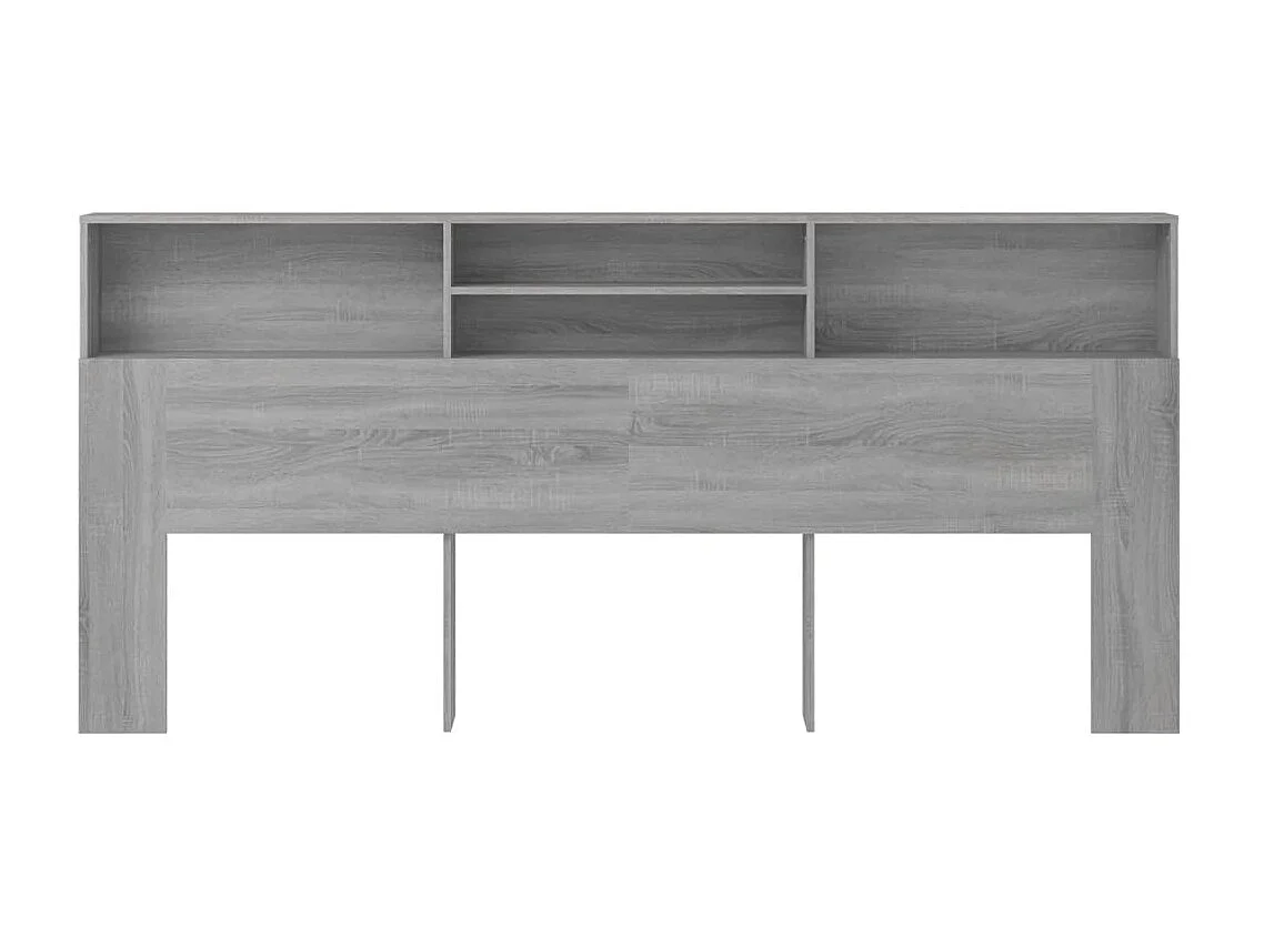 Armoire de tête de lit Sonoma gris 220x19x103,5 cm POI90684 BonneVie Meuble
