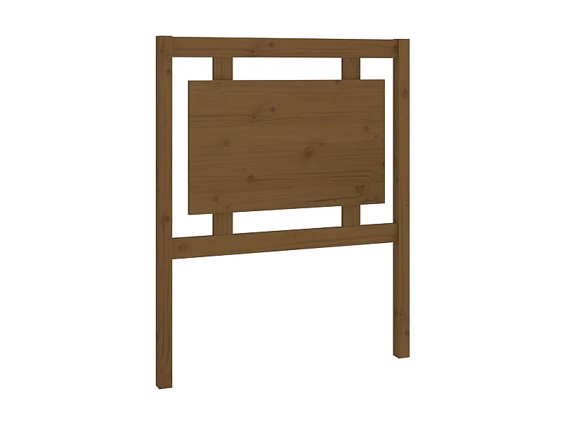 Tête de lit Marron miel 80,5x4x100 cm Bois massif de pin POI66421 BonneVie Meuble