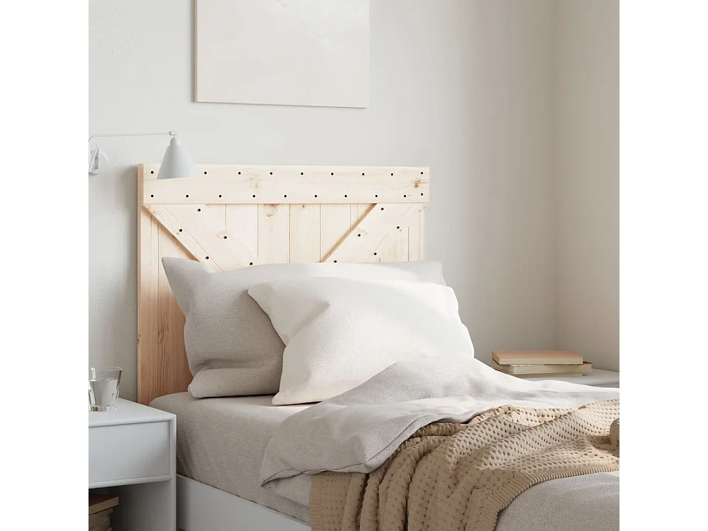 Cabecero de cama madera maciza de pino 80x104 cm ES22757