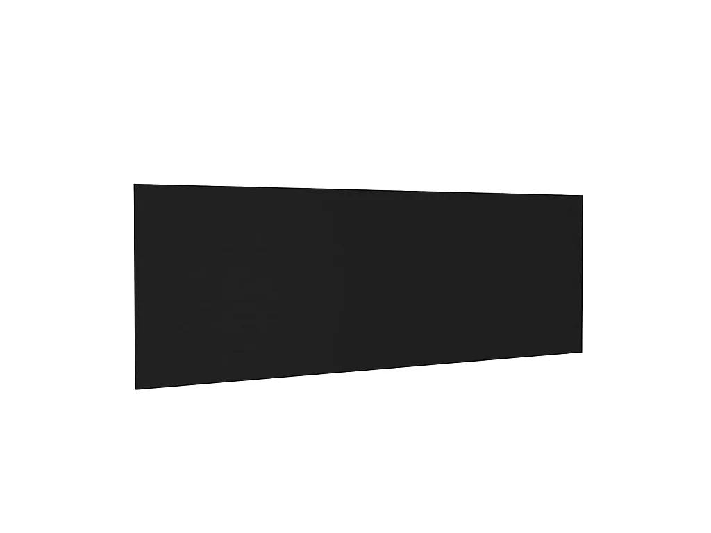 Tête de lit murale Noir 240x1,5x80 cm Bois d'ingénierie POI97504 BonneVie Meuble