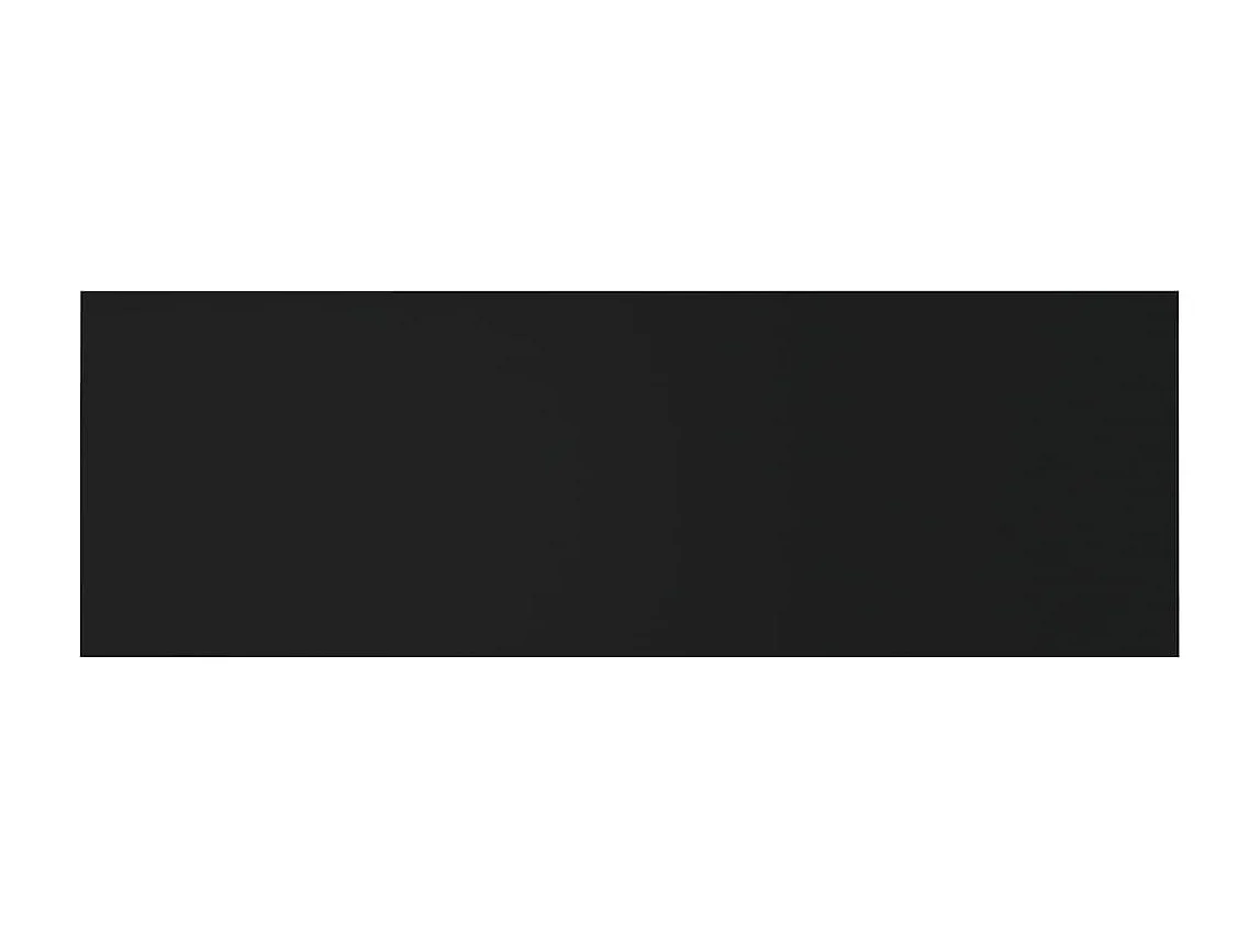 Tête de lit murale Noir 240x1,5x80 cm Bois d'ingénierie POI97504 BonneVie Meuble