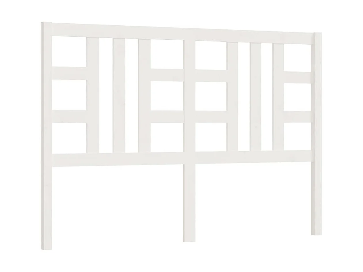 Tête de lit Blanc 156x4x100 cm Bois massif de pin POI75657 BonneVie Meuble