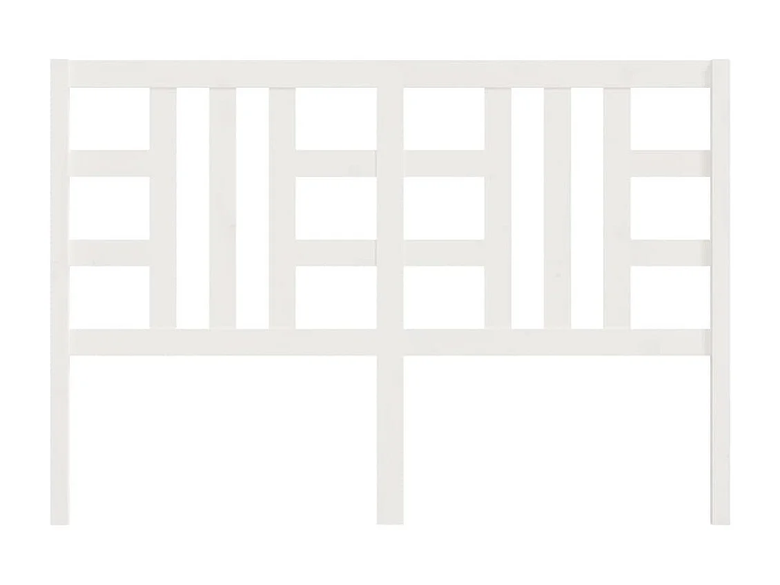 Tête de lit Blanc 156x4x100 cm Bois massif de pin POI75657 BonneVie Meuble