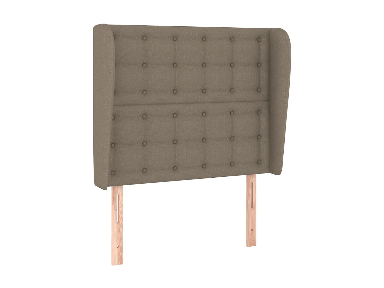 Kopfteil,Bettkopfteil mit Ohren Taupe 83x23x118/128 cm Stoff -gkd260075