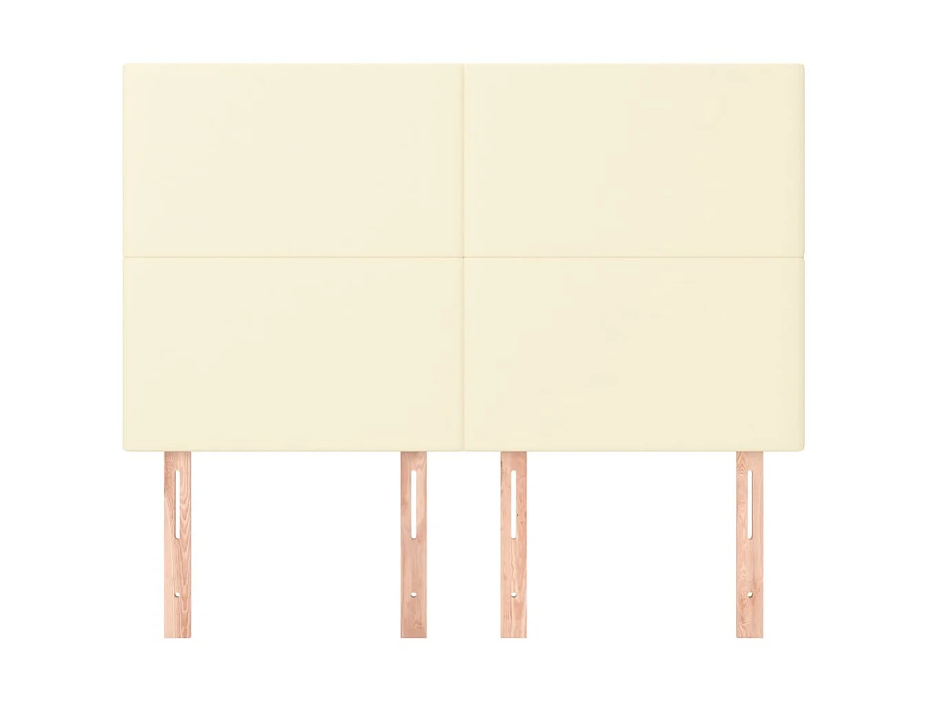 Têtes de lit 4 pcs Crème 72x5x78/88 cm Similicuir POI72098 BonneVie Meuble