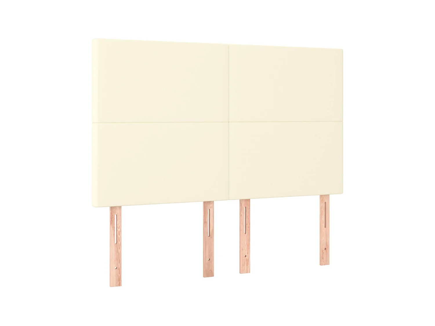 Testiere | Testate del letto 4 pz Crema 72x5x78/88 cm in Similpelle