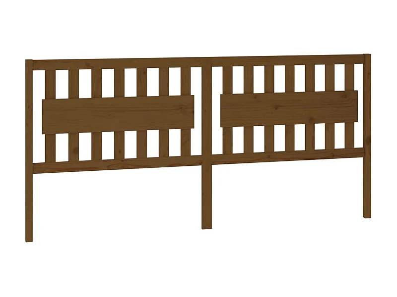 Cabeceira de cama 205,5x4x100 cm pinho maciço castanho mel PT779913