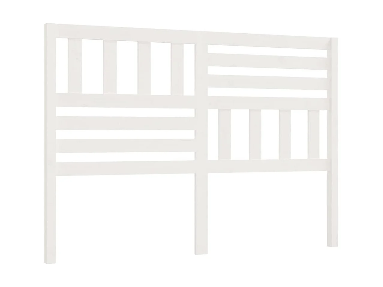 Cabeceira de cama 146x4x100 cm pinho maciço branco PT770757