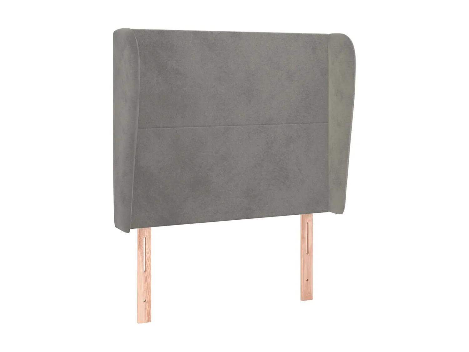 Tête de lit avec oreilles Gris clair 83x23x118/128 cm Velours POI73975 BonneVie Meuble