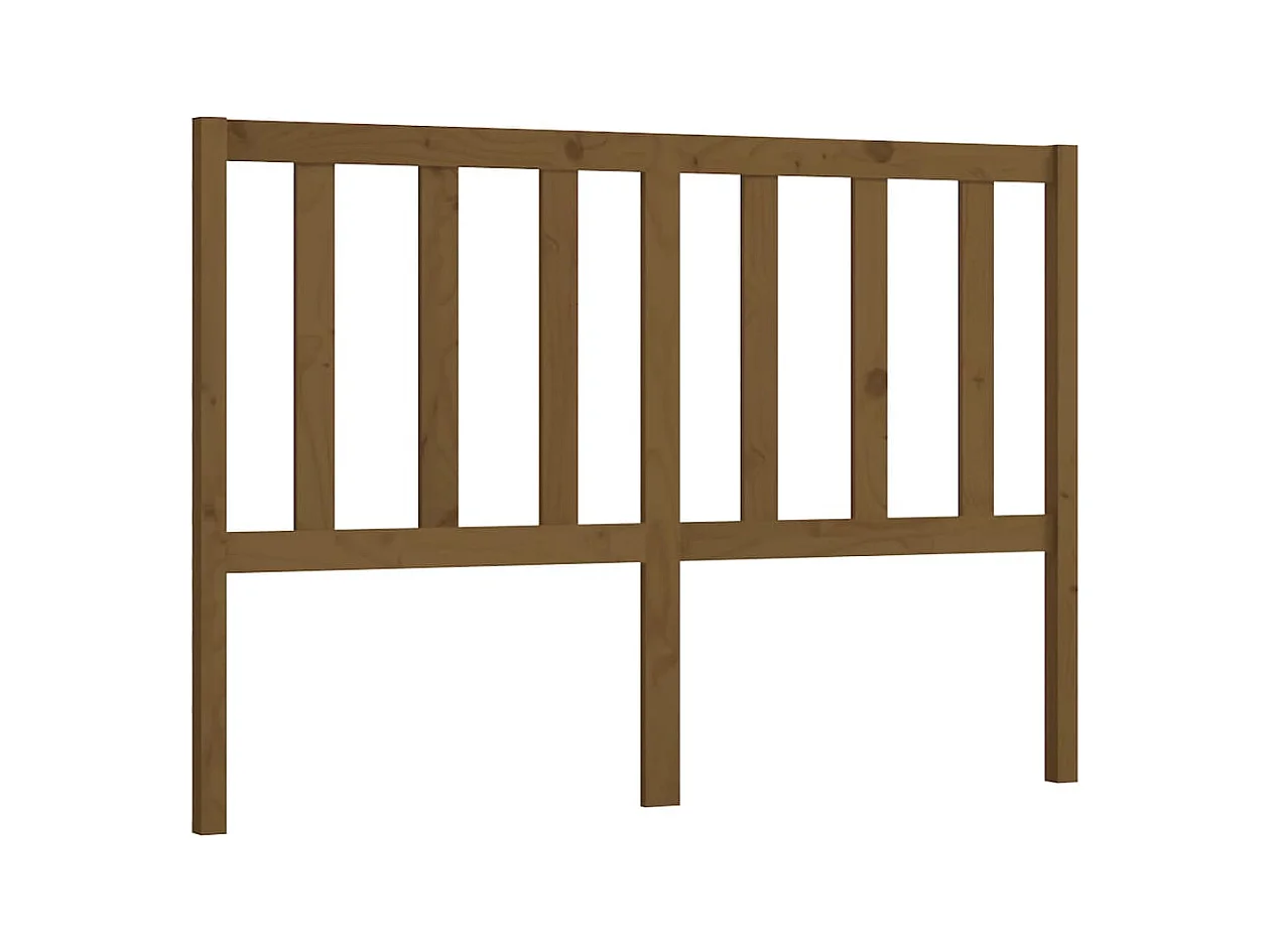 Tête de lit Marron miel 156x4x100 cm Bois massif de pin POI23469 BonneVie Meuble